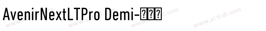 AvenirNextLTPro Demi字体转换